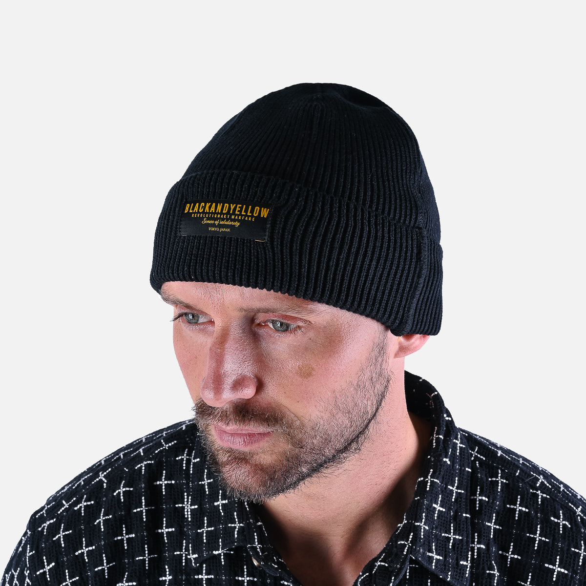 Cotton Knit Cap - Black