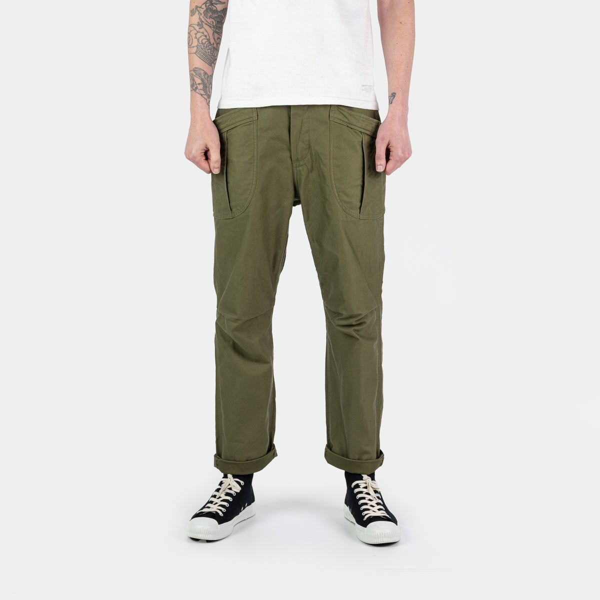 Fatigue Trousers (Mil Back Sateen) - Olive