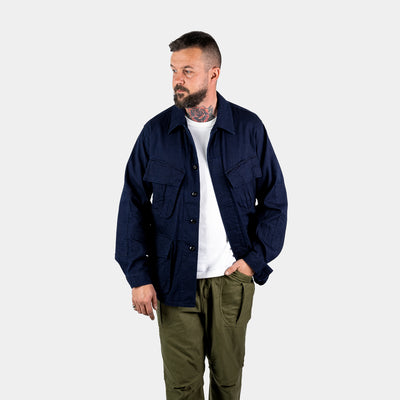 9oz Denim Jungle Fatigue Jacket - Dark Indigo