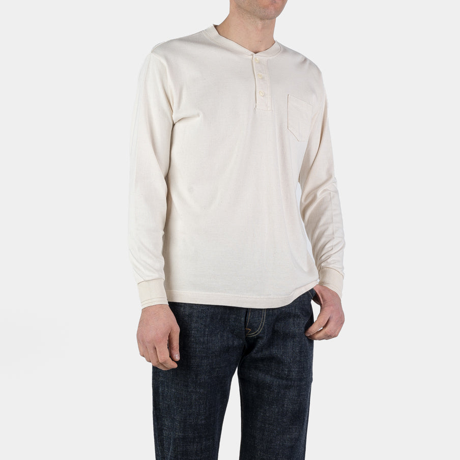 OD Henley Long Sleeve Tee - Natural