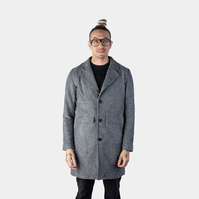 Chesterfield Wool Coat - Grey