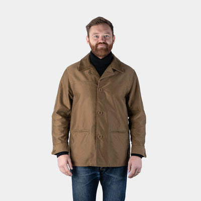 Hercules Cotton Moleskin Coat - Beige