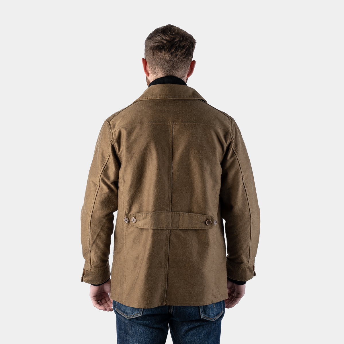 Hercules Cotton Moleskin Coat - Beige