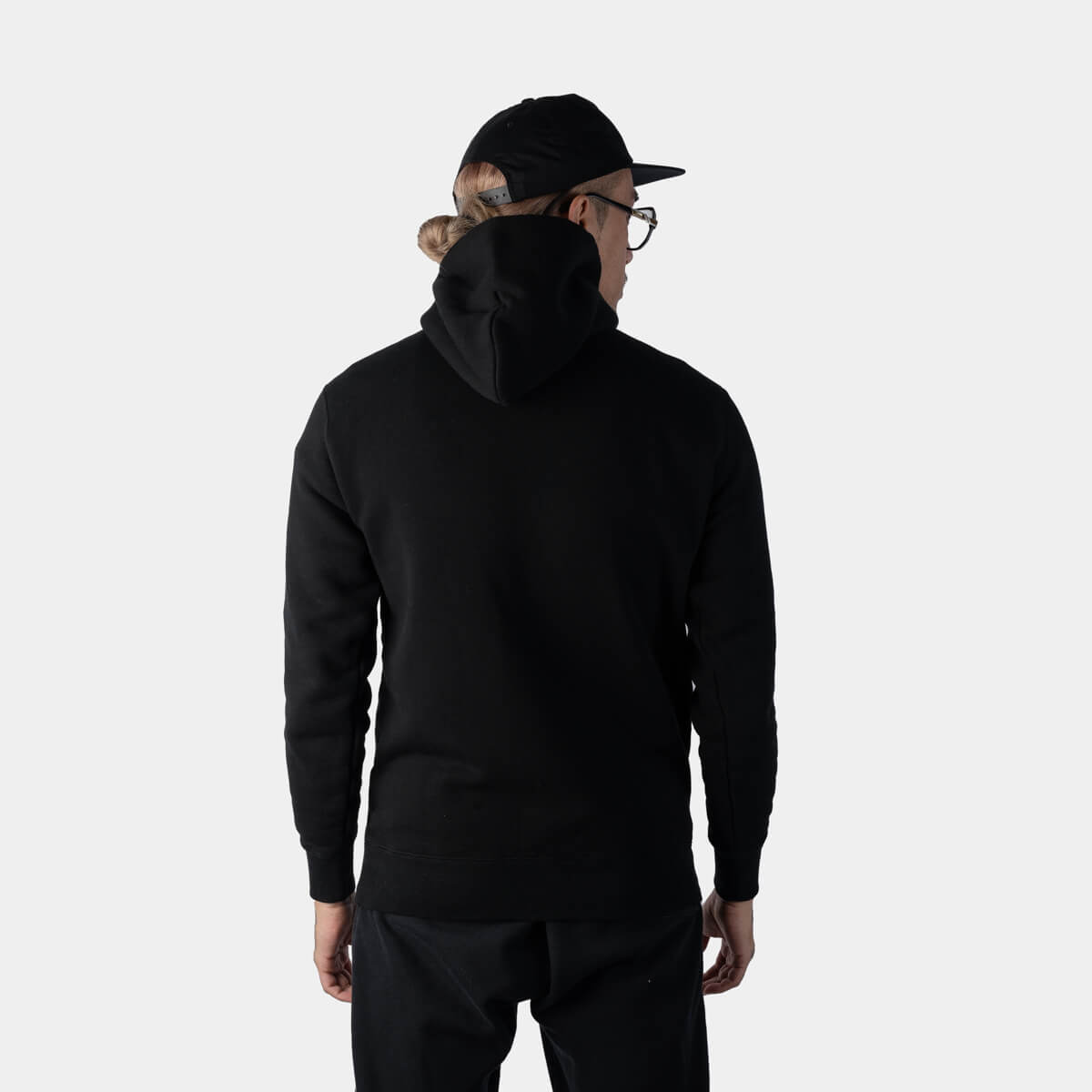 Crossneck Hoodie - Black