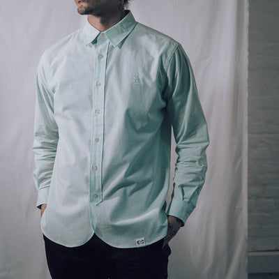 Chambray Long Sleeve Shirt - Light Blue