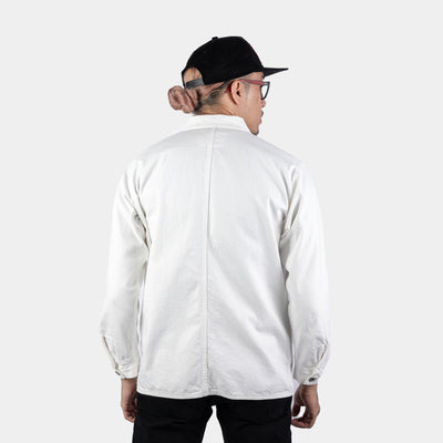 Denim Coverall - White