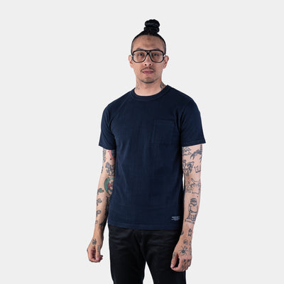 Loop Wheel Pocket Tee - Navy