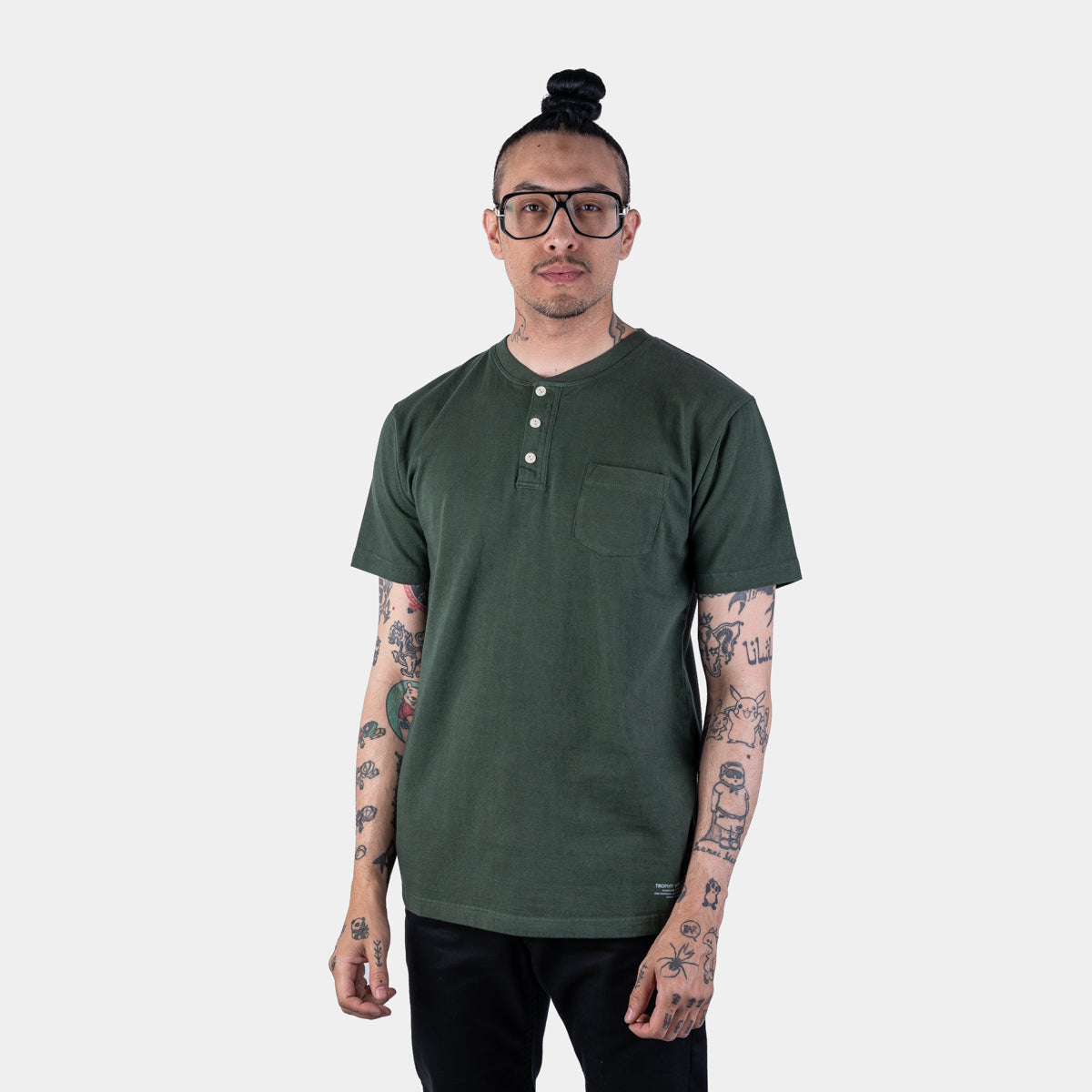 OD Henley Tee - Olive