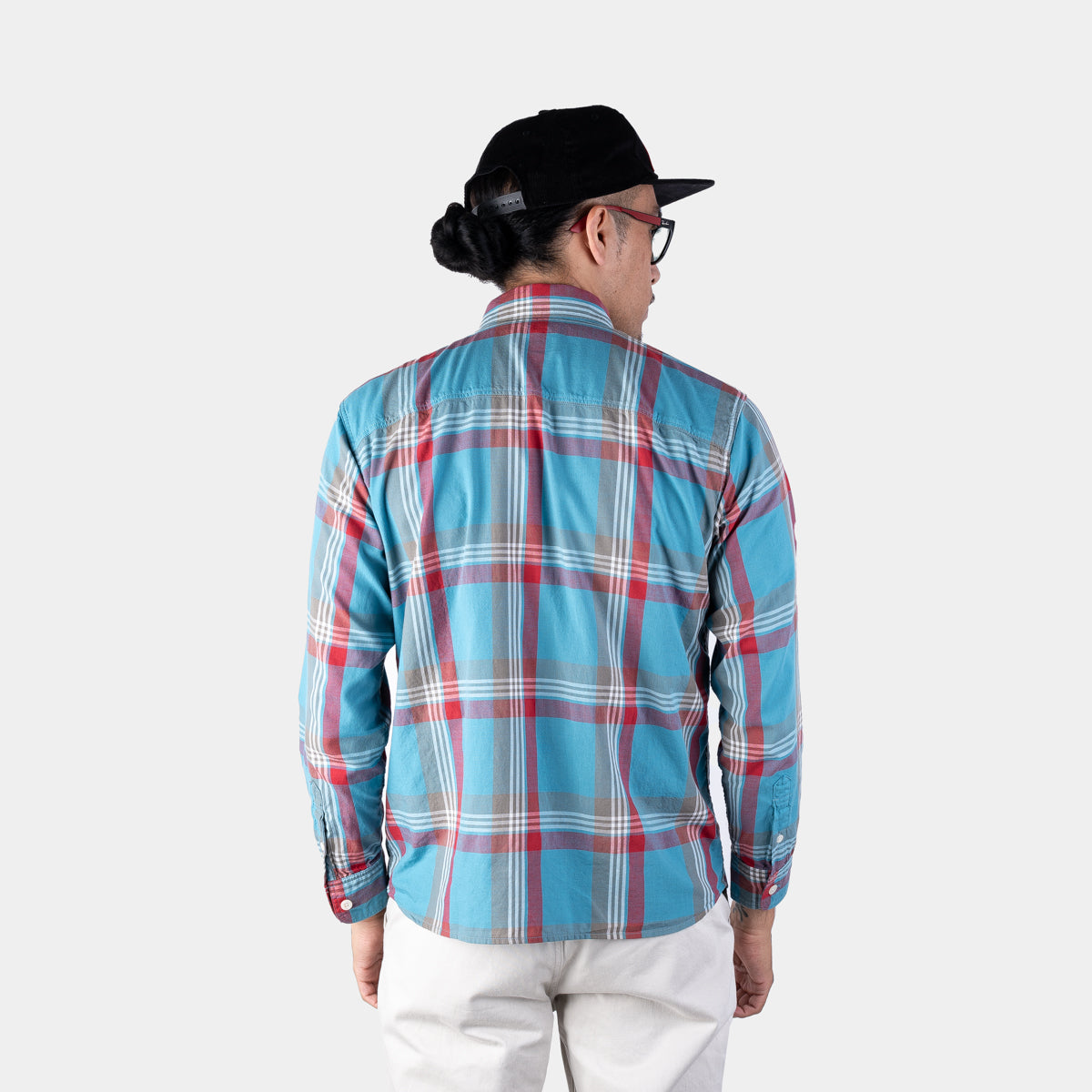 Button Down Check Shirt - Blue/Red