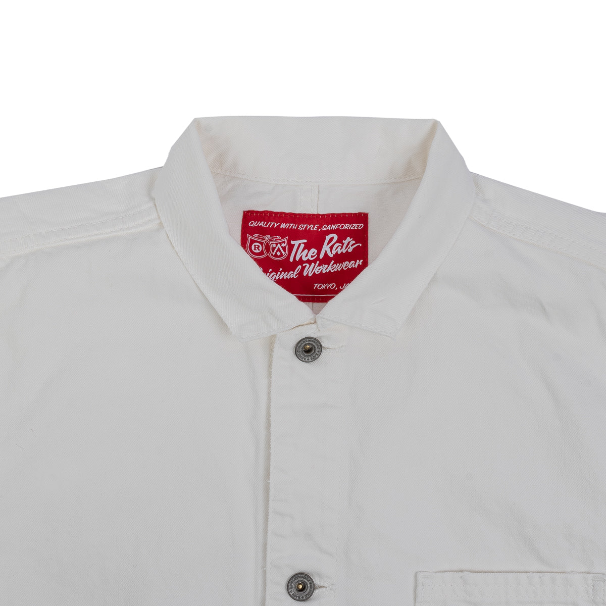 Denim Coverall - White