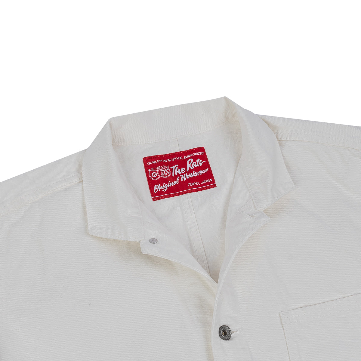 Denim Coverall - White