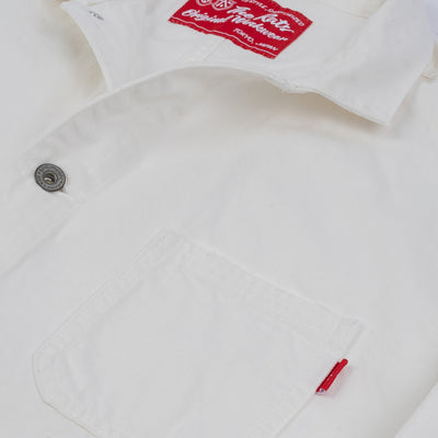 Denim Coverall - White