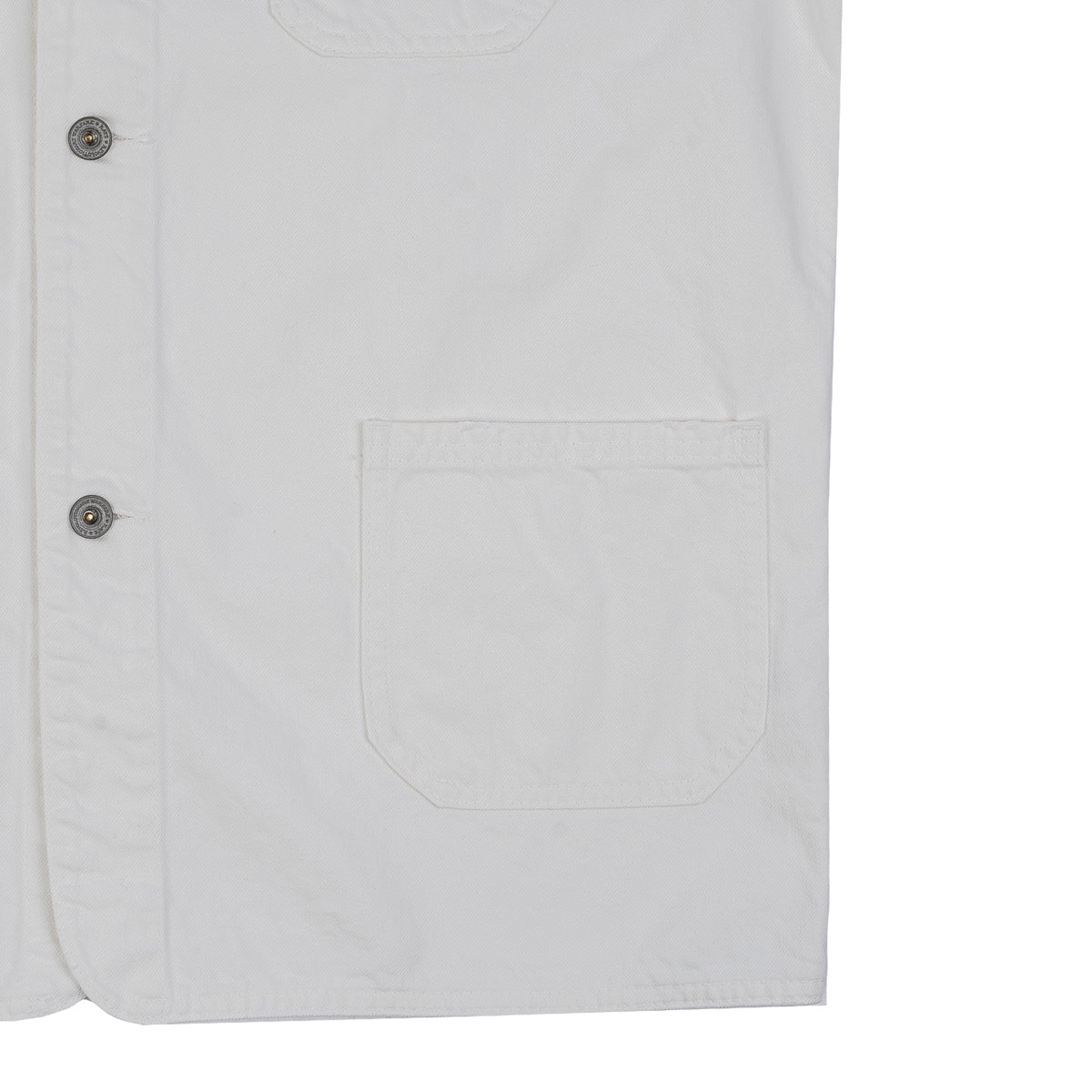 Denim Coverall - White