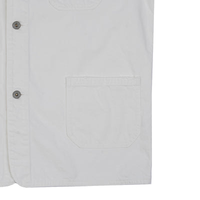 Denim Coverall - White