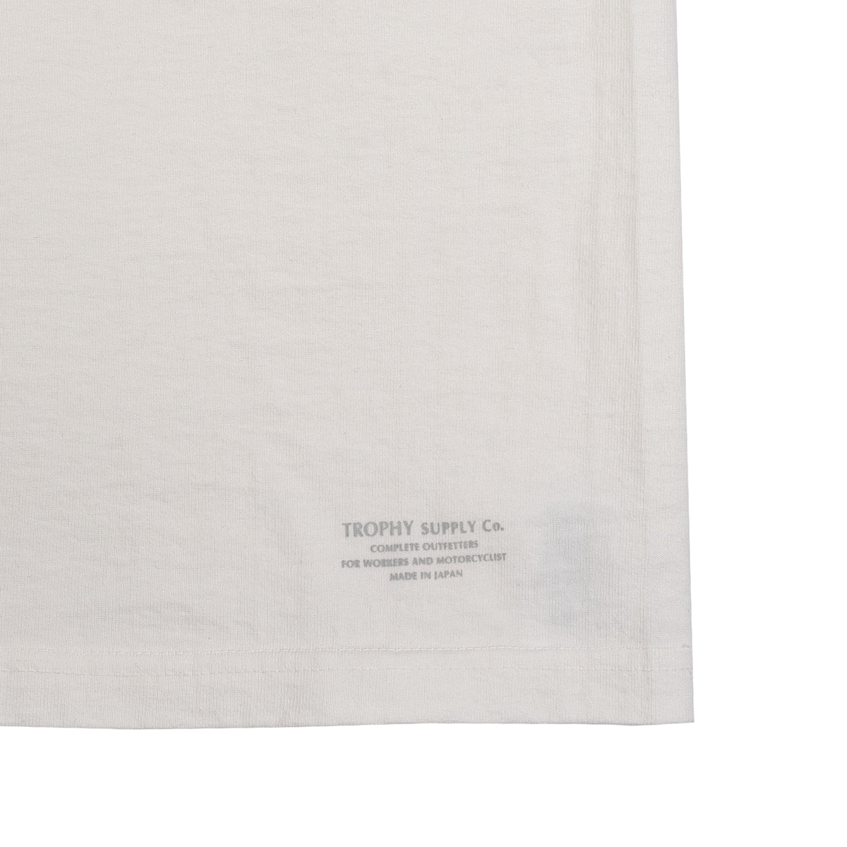 Loop Wheel Pocket Tee - White