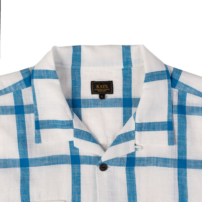 Check Chambray Shirt - White/Blue