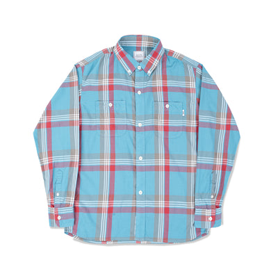 Button Down Check Shirt - Blue/Red