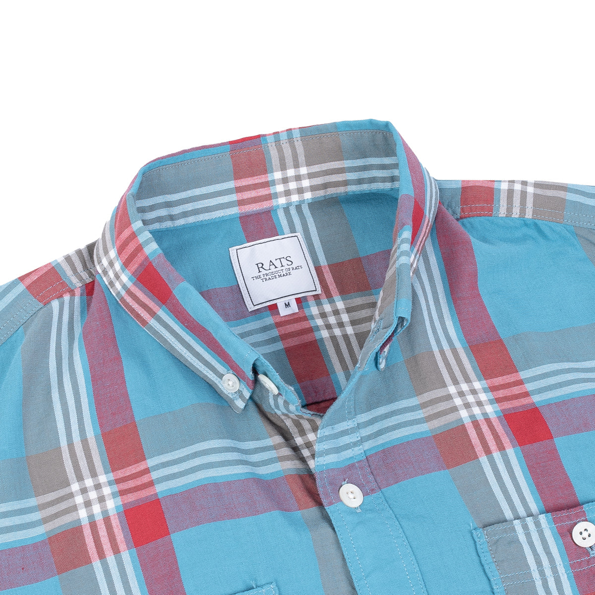 Button Down Check Shirt - Blue/Red