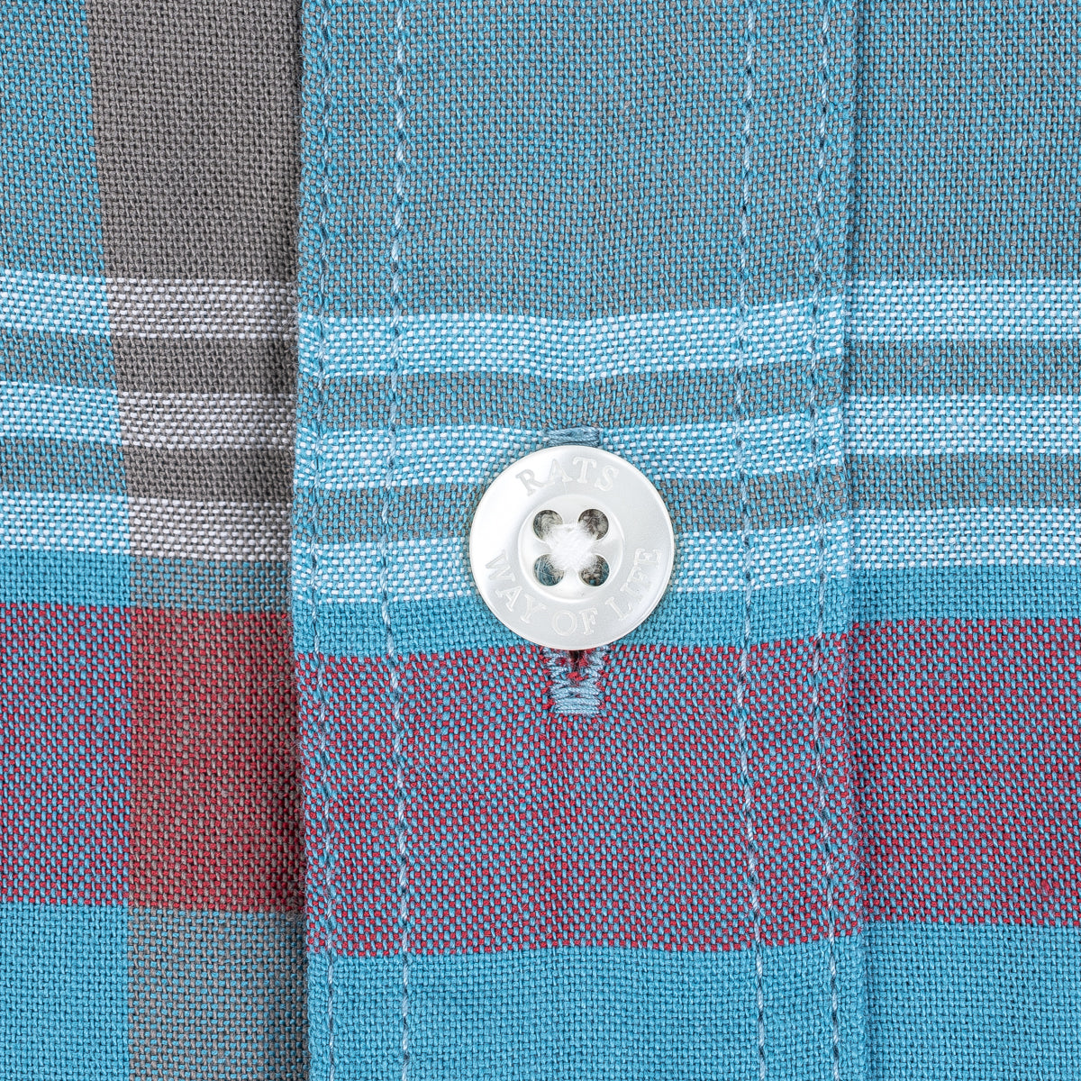 Button Down Check Shirt - Blue/Red