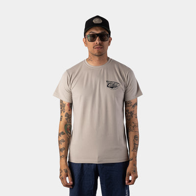 Logo Crewneck Tee - Grey