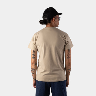 Logo Crewneck Tee - Beige