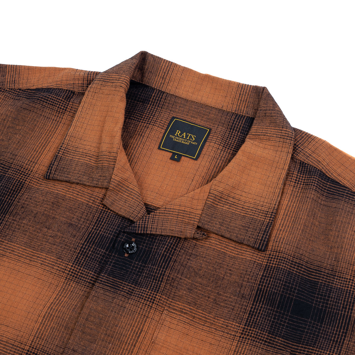 Cotton Ombré Check Shirt - Brown