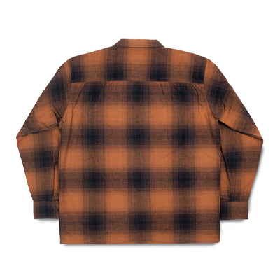 Cotton Ombré Check Shirt - Brown