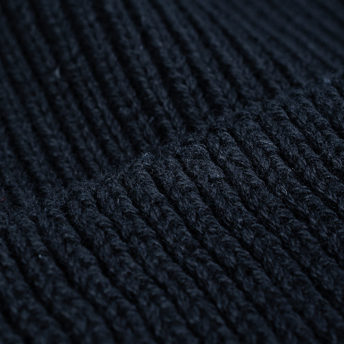Cotton Knit Cap - Black