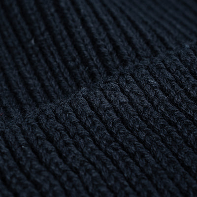 Cotton Knit Cap - Black