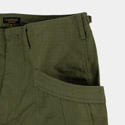 Fatigue Trousers (Mil Back Sateen) - Olive