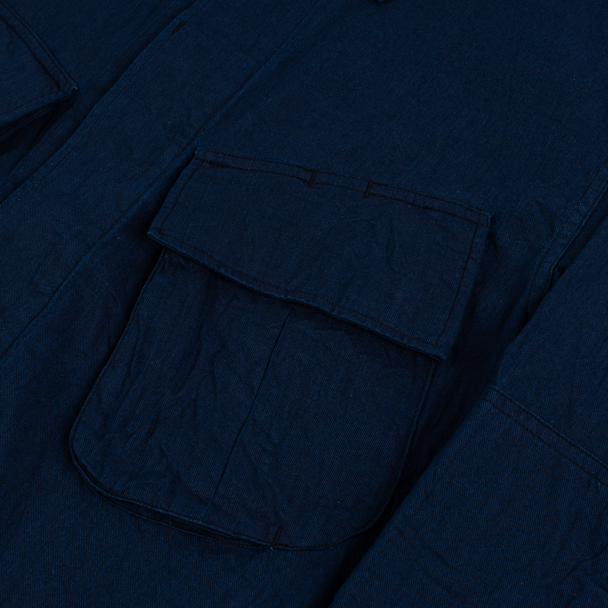9oz Denim Jungle Fatigue Jacket - Dark Indigo