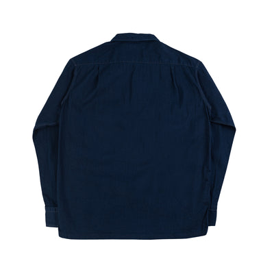 9oz Denim Prisoner Shirt - Dark Indigo