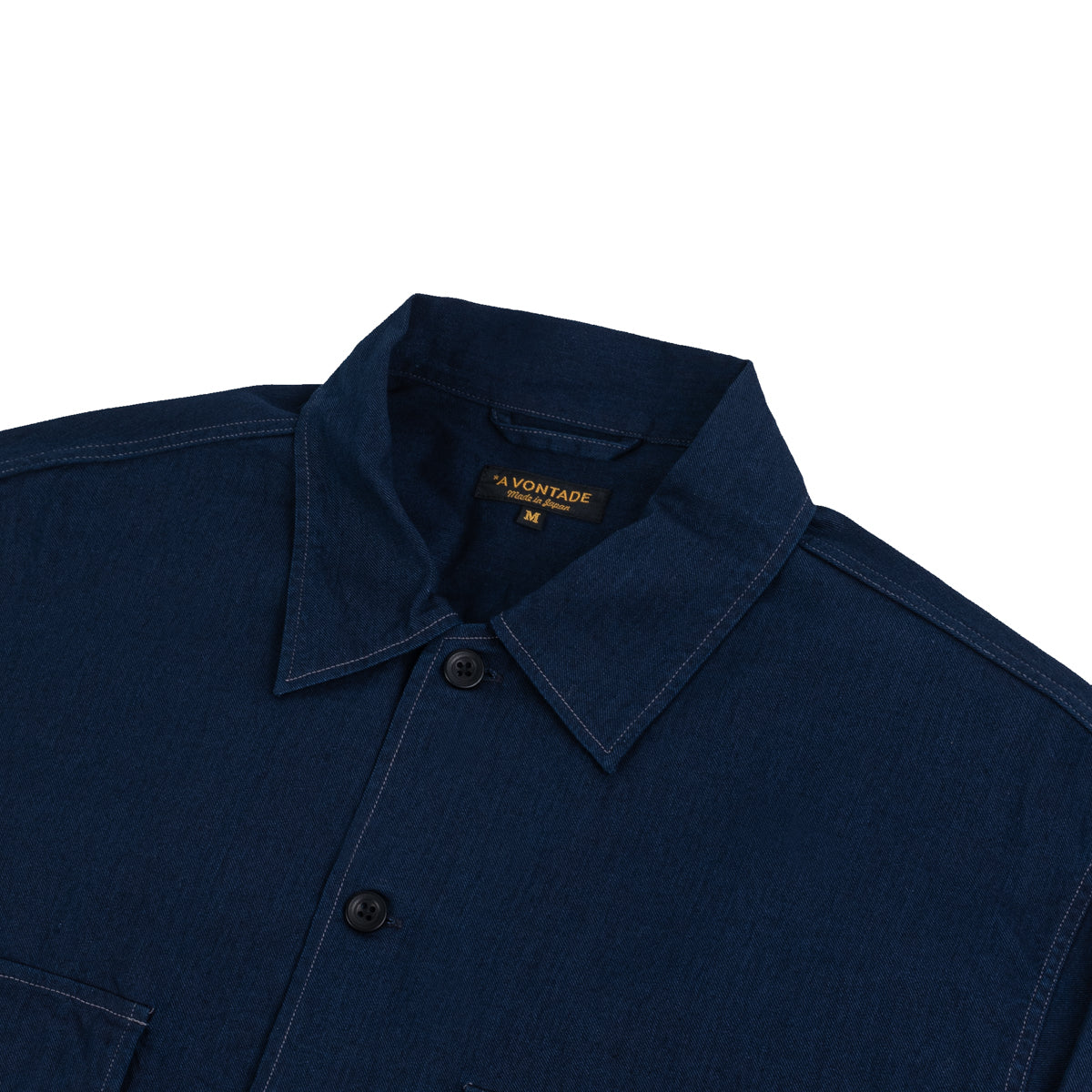 9oz Denim Prisoner Shirt - Dark Indigo