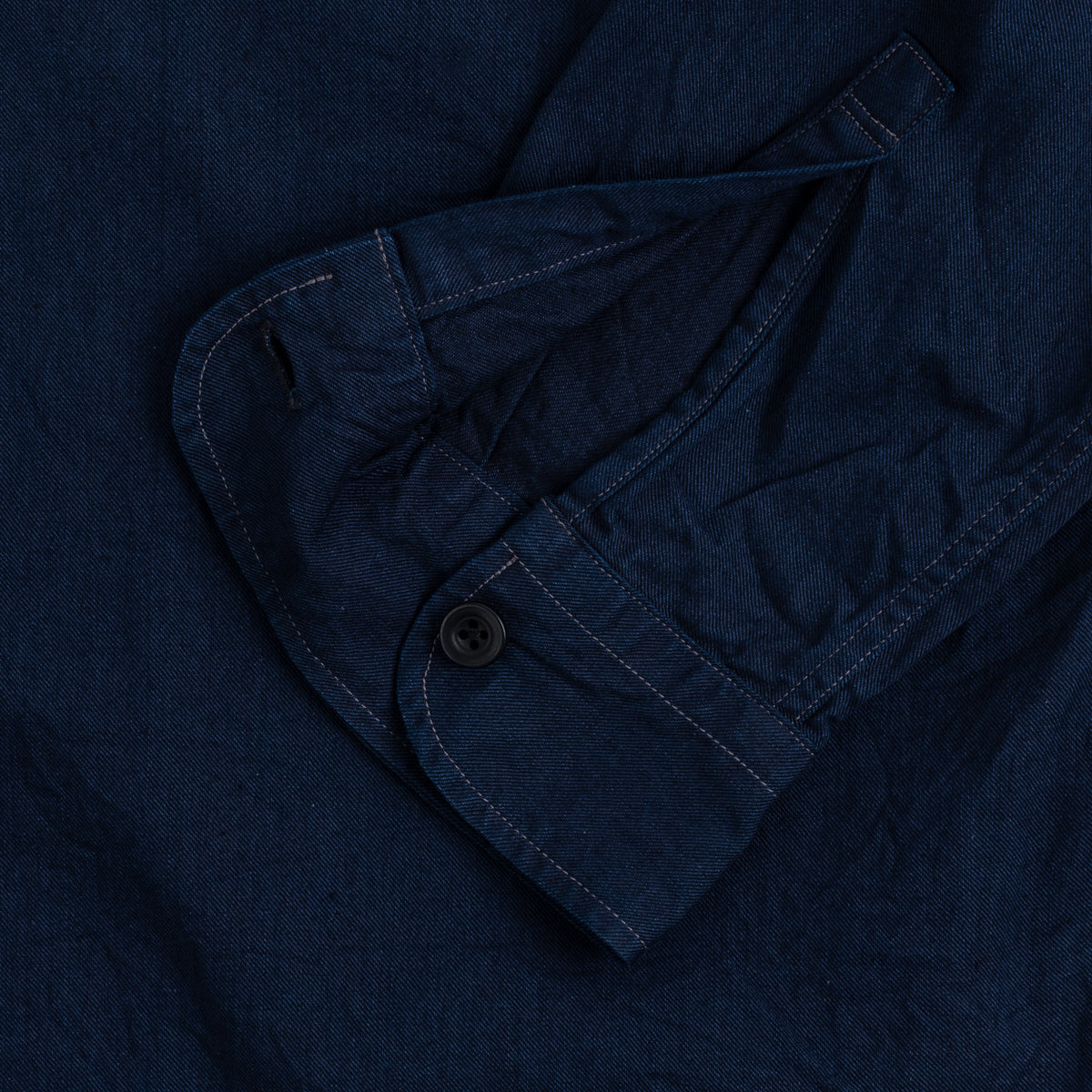 9oz Denim Prisoner Shirt - Dark Indigo