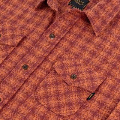 Amundsen Check Shirt - Burgundy