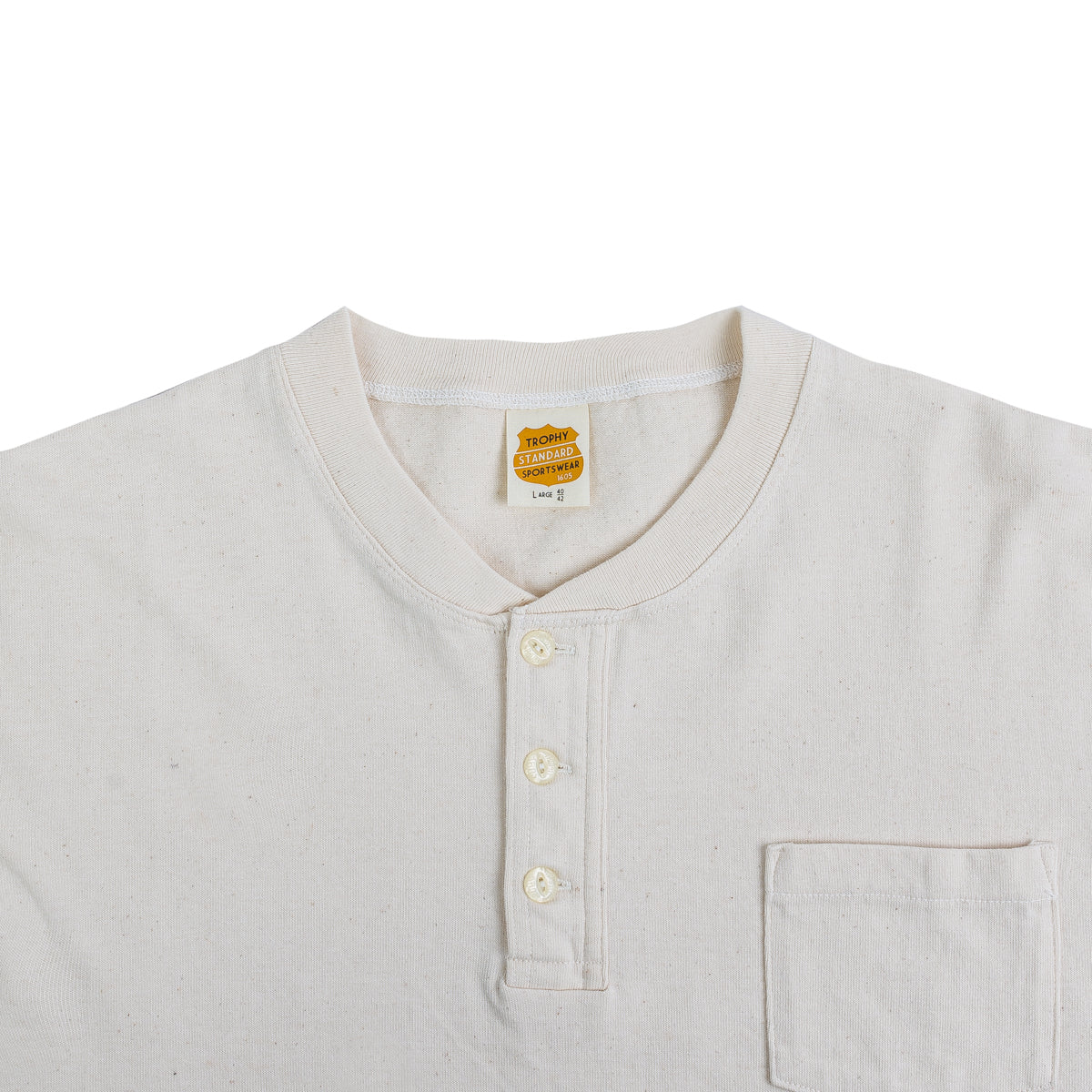 OD Henley Long Sleeve Tee - Natural