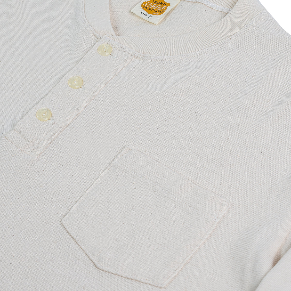 OD Henley Long Sleeve Tee - Natural