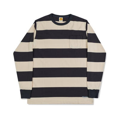 Wide Border L/S Tee - Oatmeal