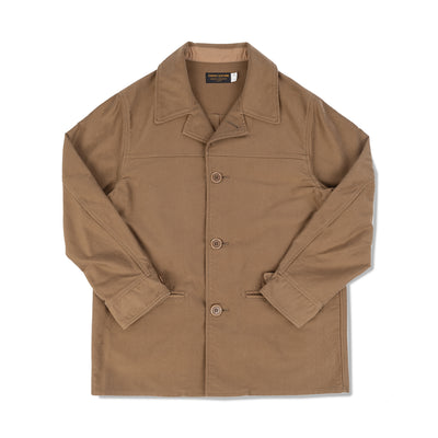 Hercules Cotton Moleskin Coat - Beige