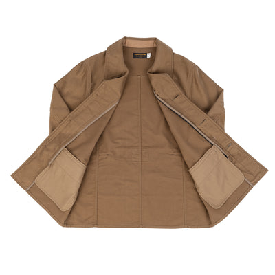 Hercules Cotton Moleskin Coat - Beige