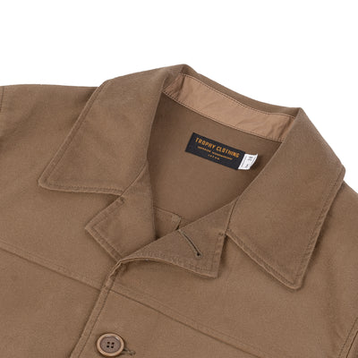 Hercules Cotton Moleskin Coat - Beige