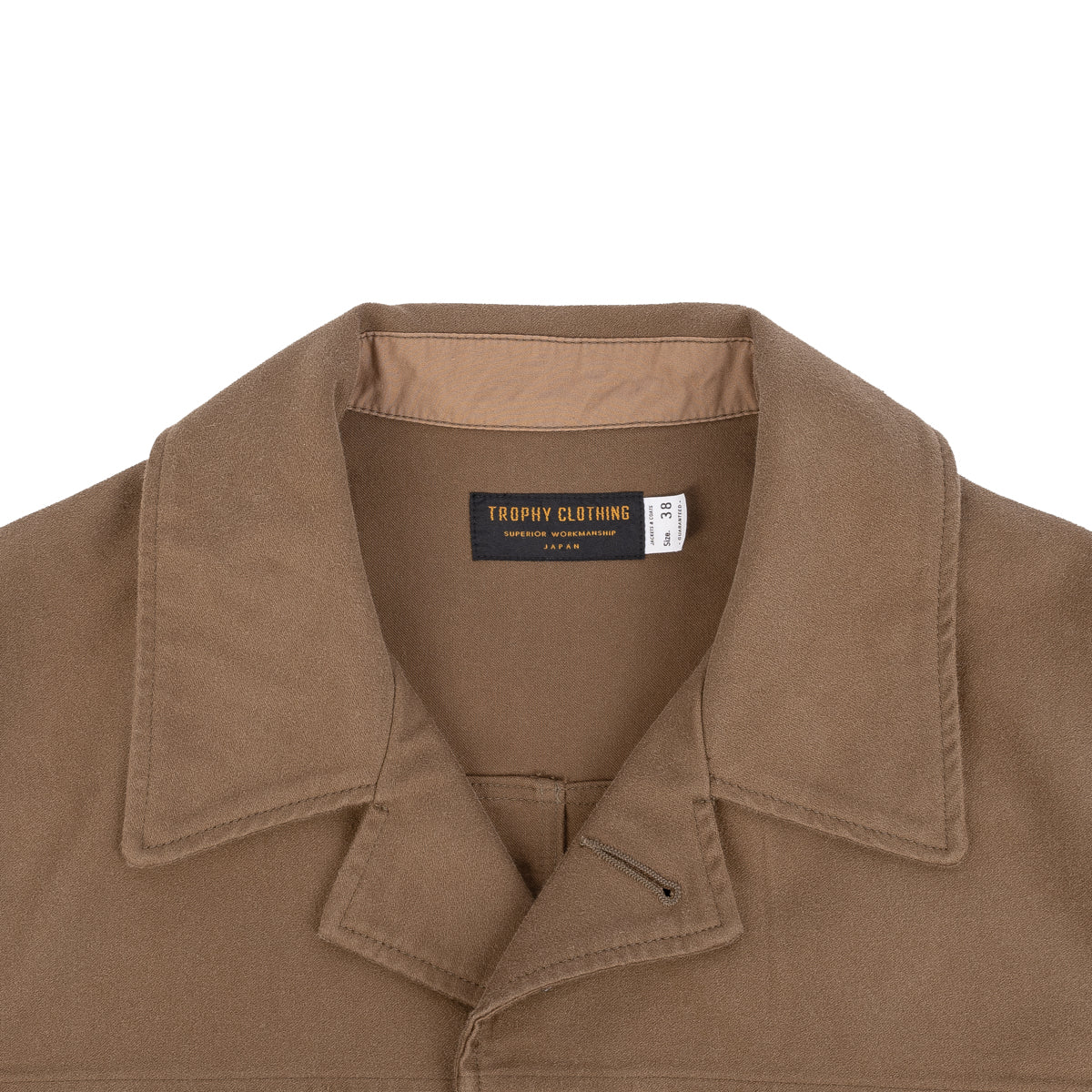 Hercules Cotton Moleskin Coat - Beige