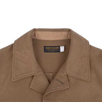 Hercules Cotton Moleskin Coat - Beige