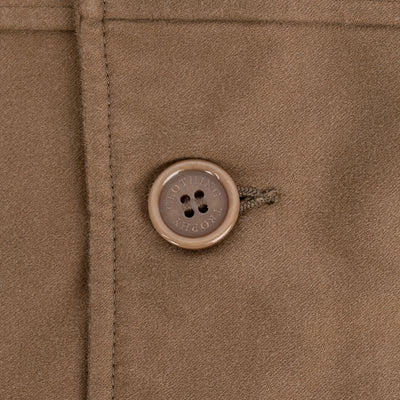 Hercules Cotton Moleskin Coat - Beige