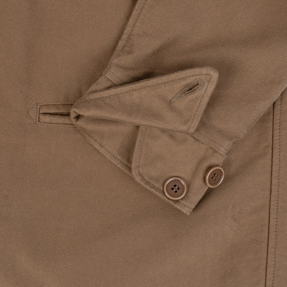 Hercules Cotton Moleskin Coat - Beige