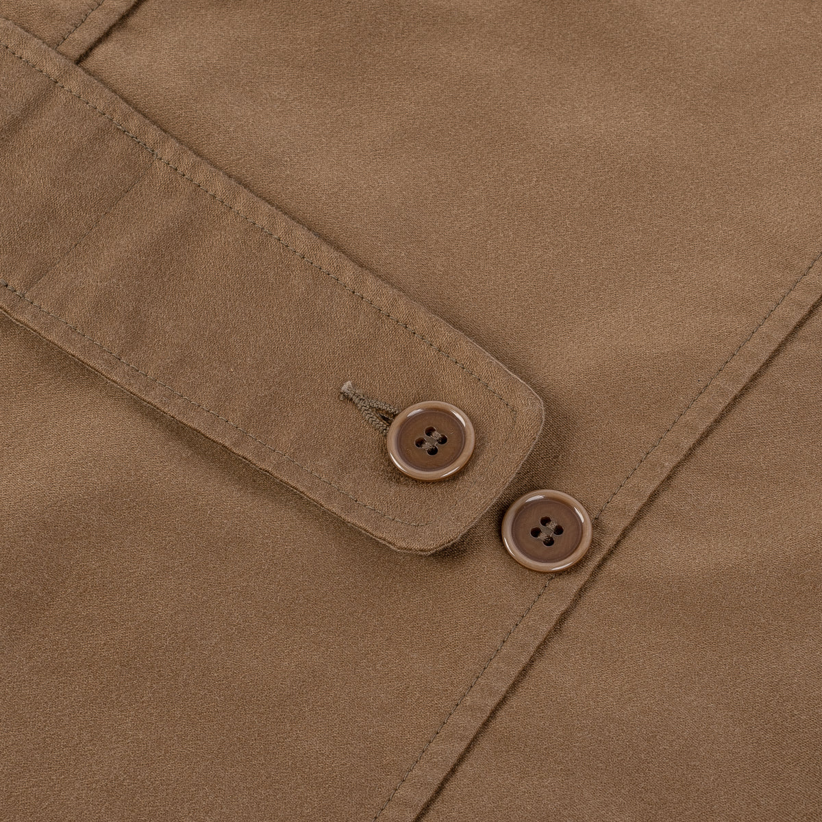 Hercules Cotton Moleskin Coat - Beige