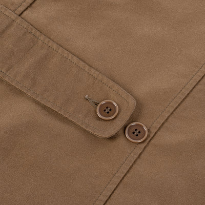 Hercules Cotton Moleskin Coat - Beige