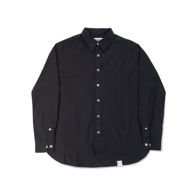 Chambray Long Sleeve Shirt - Black