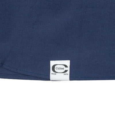 Chambray Long Sleeve Shirt - Navy Blue