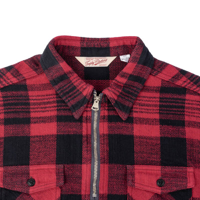 Buffalo Half Zip Shirt - Red